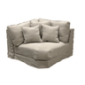 Amalfi Slip Cover Corner - Burlap at online8 furniture store Auckland