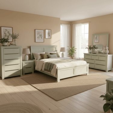 Amanda Bedroom Suite - 6Pcs at online8 furniture store Auckland