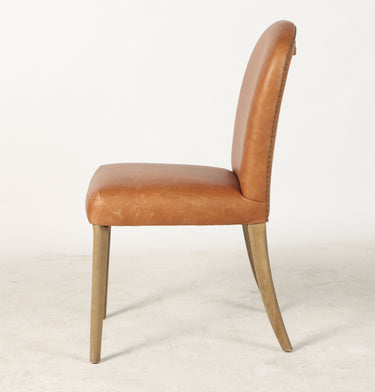 Amberley Leather Dining Chair at online8 furniture store Auckland