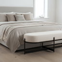 Amelia Upholstered Bench Seat - 1400mm at Online8 Furniture Auckland NZ