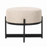 Amelia Upholstered Round Ottoman at online8 furniture store Auckland
