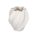 Amelie White 3D Printed Ceramic Vase - Small at online8 furniture store Auckland