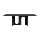 Anakin Dining Table - Black Oak 2200mm at online8 furniture store Auckland