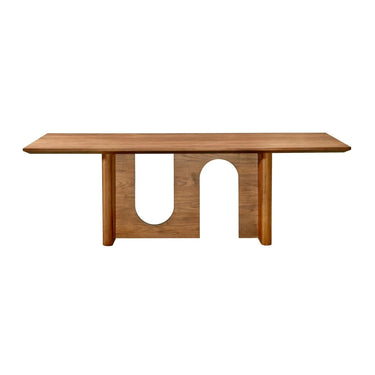 Anakin Dining Table - Brown Oak 2200mm at online8 furniture store Auckland