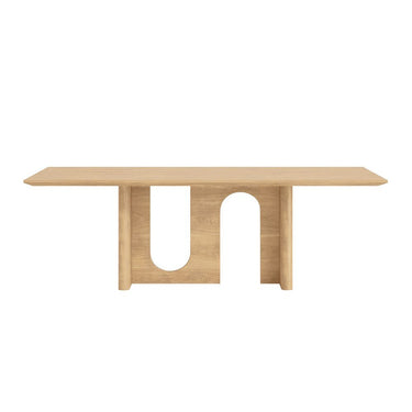 Anakin Dining Table - Natural Oak 2200mm at online8 furniture store Auckland