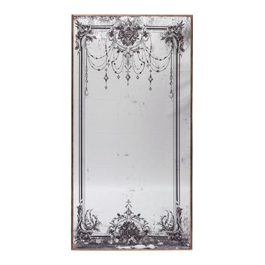 Anastasia Antique Look Wall Mirror Art | 60x120cm at Online8 Furniture Auckland NZ