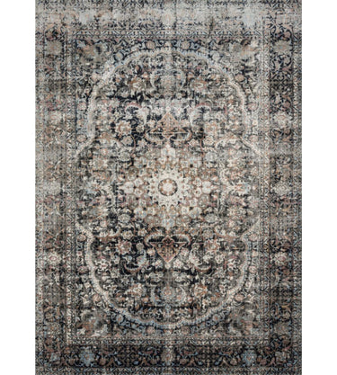 Anastasia Rug - Charcoal/Sunset at online8 furniture store Auckland