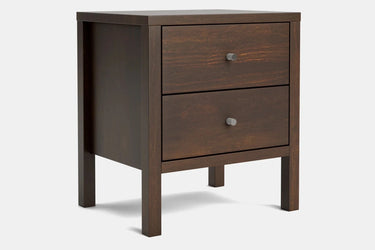 Andes 2 Drawer Bedside Table - Pine at online8 furniture store Auckland