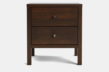 Andes 2 Drawer Bedside Table - Pine at online8 furniture store Auckland