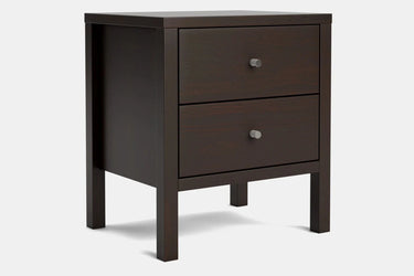 Andes 2 Drawer Bedside Table - Pine at online8 furniture store Auckland