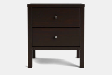 Andes 2 Drawer Bedside Table - Pine at online8 furniture store Auckland