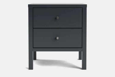 Andes 2 Drawer Bedside Table - Pine at online8 furniture store Auckland