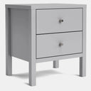 Andes 2 Drawer Bedside Table - Pine at online8 furniture store Auckland