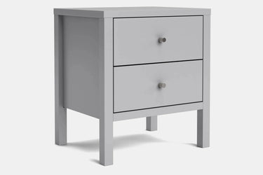 Andes 2 Drawer Bedside Table - Pine at online8 furniture store Auckland