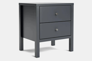 Andes 2 Drawer Bedside Table - Pine at online8 furniture store Auckland