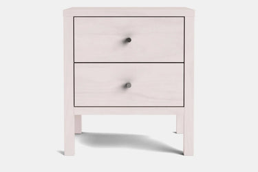 Andes 2 Drawer Bedside Table - Pine at online8 furniture store Auckland
