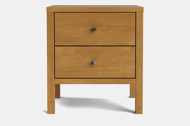 Andes 2 Drawer Bedside Table - Pine at online8 furniture store Auckland