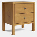 Andes 2 Drawer Bedside Table - Pine at online8 furniture store Auckland