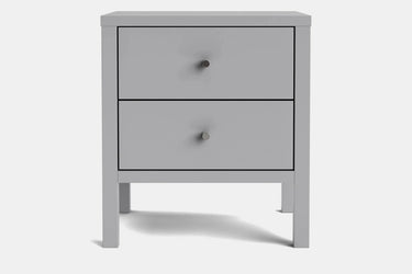 Andes 2 Drawer Bedside Table - Pine at online8 furniture store Auckland