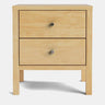 Andes 2 Drawer Bedside Table - Pine at online8 furniture store Auckland