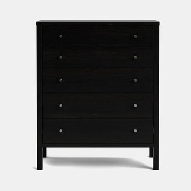 Andes 5 Drawer Tallboy - Pine at online8 furniture store Auckland