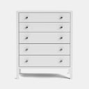 Andes 5 Drawer Tallboy - Pine at online8 furniture store Auckland