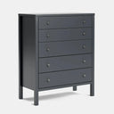Andes 5 Drawer Tallboy - Pine at online8 furniture store Auckland