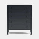 Andes 5 Drawer Tallboy - Pine at online8 furniture store Auckland