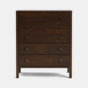 Andes 5 Drawer Tallboy - Pine at online8 furniture store Auckland
