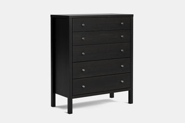 Andes 5 Drawer Tallboy - Pine at online8 furniture store Auckland