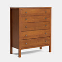 Andes 5 Drawer Tallboy - Pine at online8 furniture store Auckland
