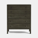 Andes 5 Drawer Tallboy - Pine at online8 furniture store Auckland