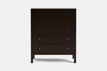 Andes 5 Drawer Tallboy - Pine at online8 furniture store Auckland