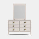 Andes 6 Drawer Dresser & Mirror- Ash at online8 furniture store Auckland
