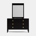 Andes 6 Drawer Dresser & Mirror- Ash at online8 furniture store Auckland