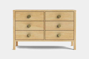 Andes 6 Drawer Lowboy - Pine at online8 furniture store Auckland