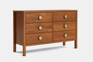 Andes 6 Drawer Lowboy - Pine at online8 furniture store Auckland