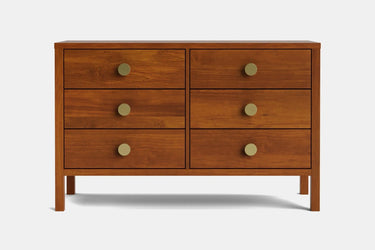 Andes 6 Drawer Lowboy - Pine at online8 furniture store Auckland