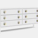 Andes 6 Drawer Wide Lowboy - Ash at online8 furniture store Auckland