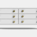 Andes 6 Drawer Wide Lowboy - Ash at online8 furniture store Auckland