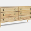 Andes 6 Drawer Wide Lowboy - Ash at online8 furniture store Auckland