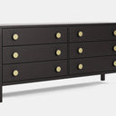 Andes 6 Drawer Wide Lowboy - Ash at online8 furniture store Auckland