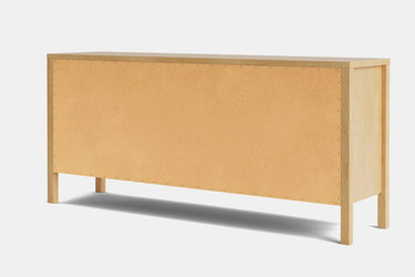 Andes 6 Drawer Wide Lowboy - Pine at online8 furniture store Auckland