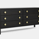 Andes 6 Drawer Wide Lowboy - Pine at online8 furniture store Auckland