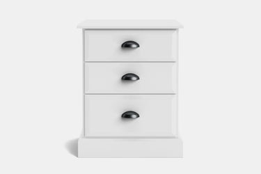 Andorra 3 Drawer Bedside - NZ Made at online8 furniture store Auckland