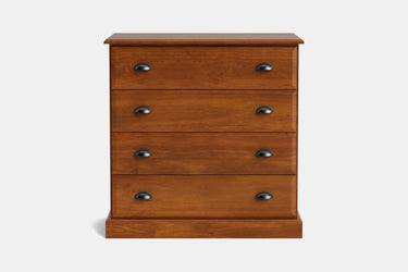 Andorra 4-Drawer Tallboy - NZ Made at online8 furniture store Auckland