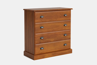 Andorra 4-Drawer Tallboy - NZ Made at online8 furniture store Auckland