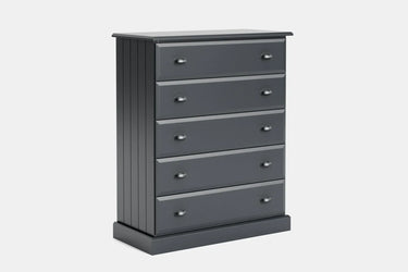 Andorra 5 Drawer Tallboy - NZ Made at online8 furniture store Auckland