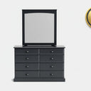 Andorra 8-Drawer Dresser & Mirror - NZ Made at online8 furniture store Auckland