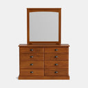 Andorra 8-Drawer Dresser & Mirror - NZ Made at online8 furniture store Auckland